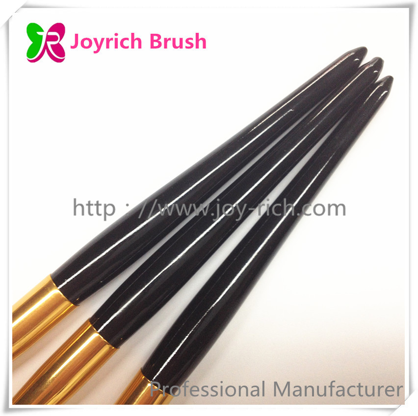 JRA6-Black wooden handle with golden ferrule kolinsky hair acrylic nail brush