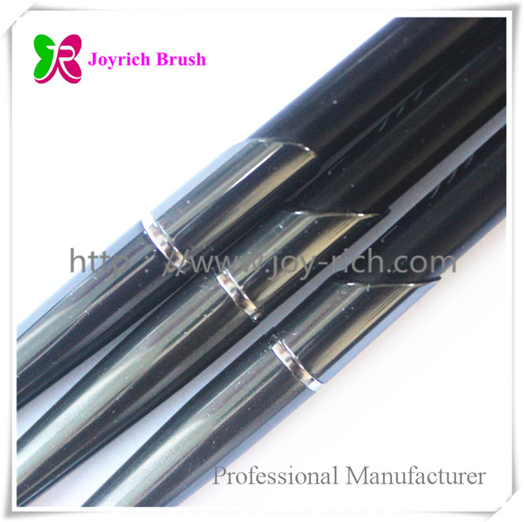 JRA14--Matte black metal handle kolinsky hair acrylic nail brush