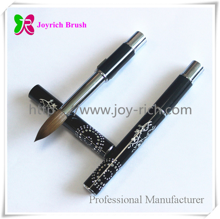 JRA28--Black metal handle kolinsky hair acrylic nail brush