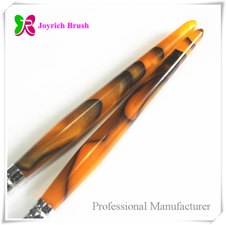 JRA38--Brown acrylic handle kolinsky hair acrylic nail brush