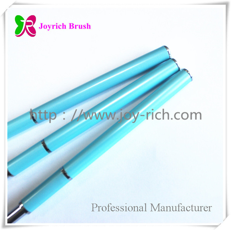 JRG1--Blue metal handle kolinsky hair gel nail brush