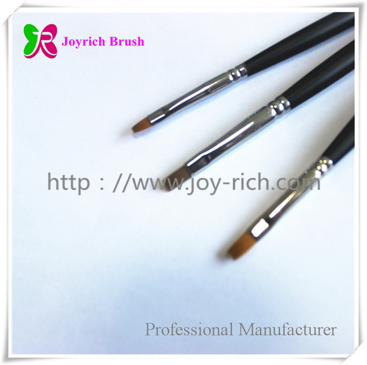 JRG8--Black wooden handle gel nail brush