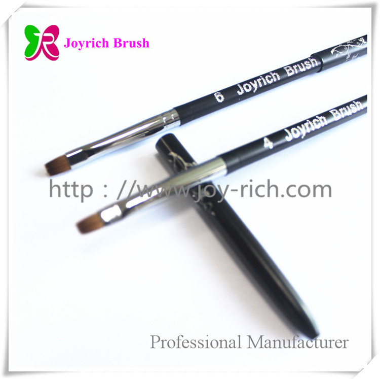JRG12--Black metal handle gel nail brush