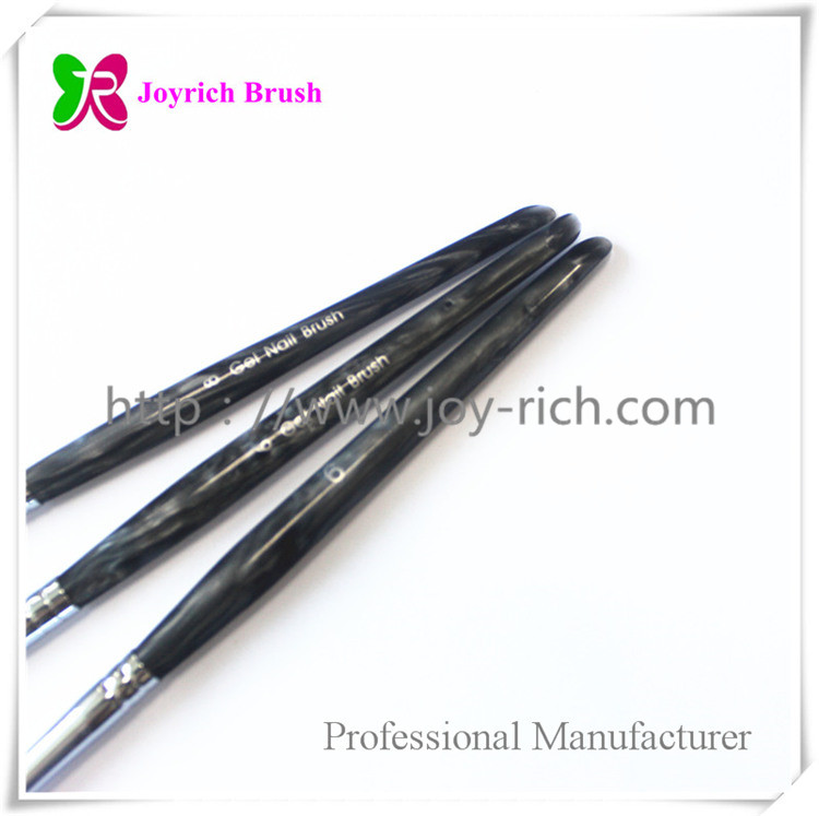 JRG13--Black acrylic handle gel nail brush