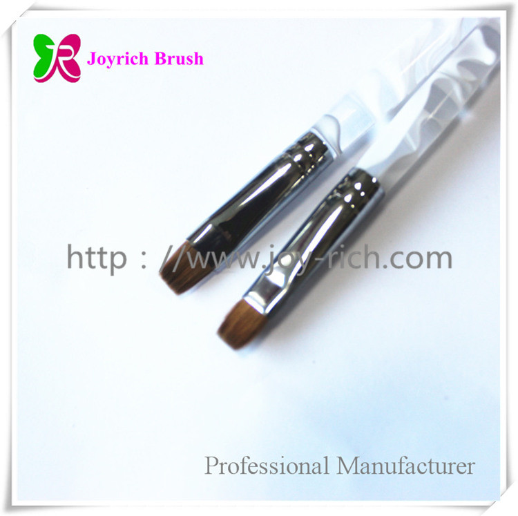 JRG14--White acrylic handle gel nail brush