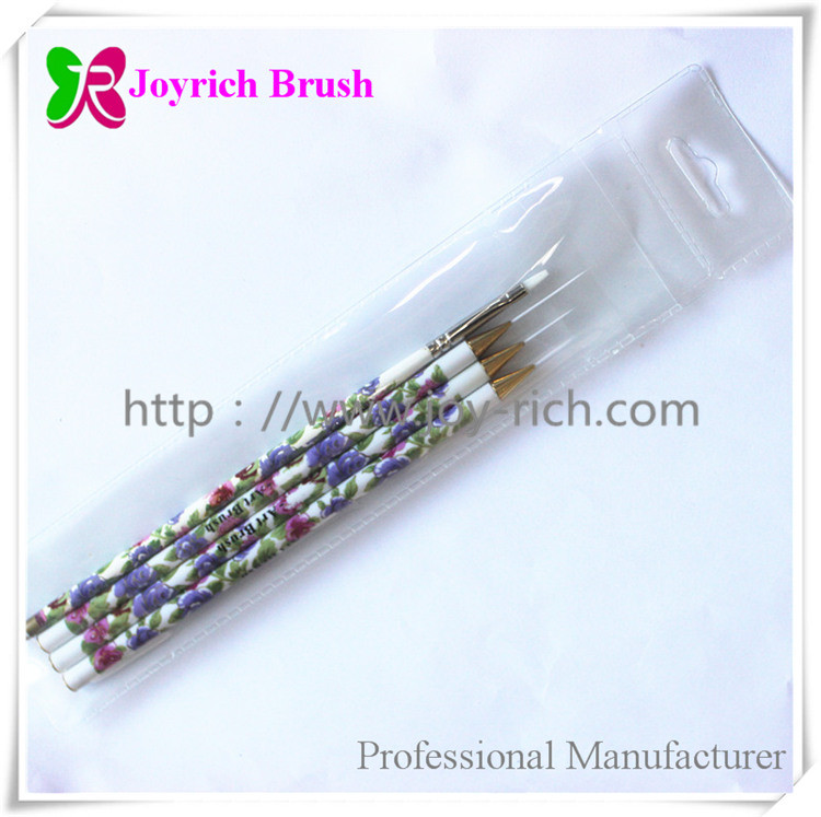 JRN1--Printed acrylic handle nail art brush