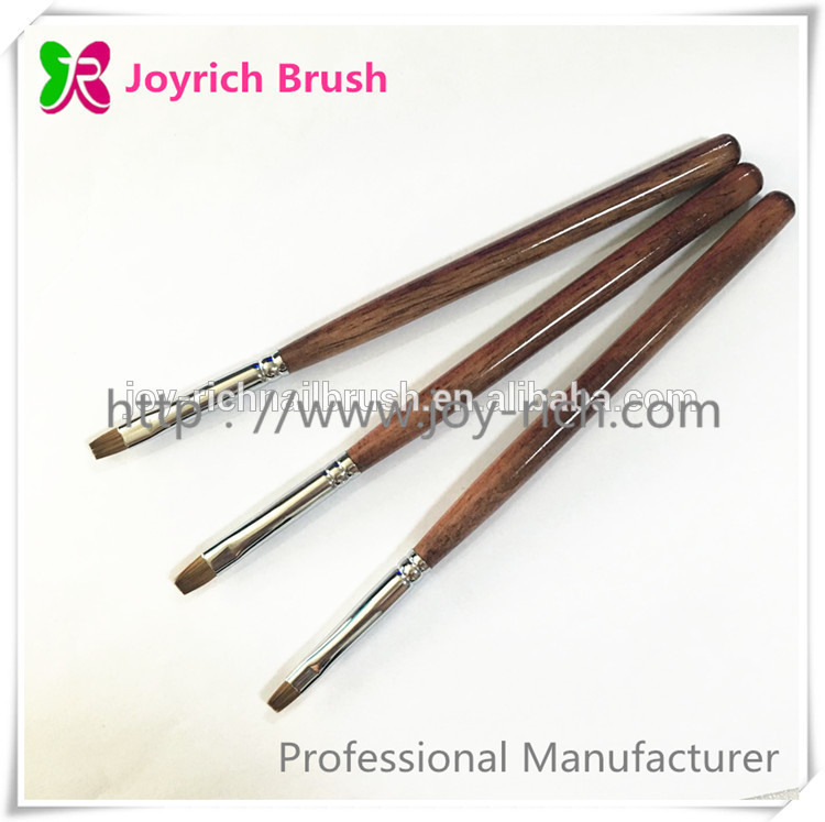 JRG7--Natrual wooden handle gel nail brush