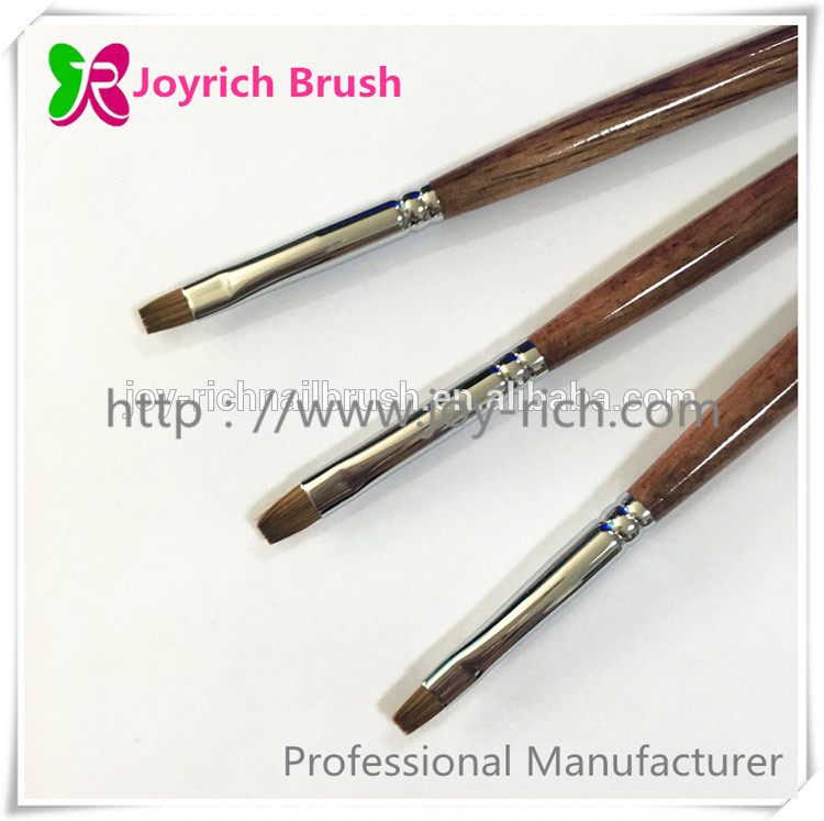 JRG7--Natrual wooden handle gel nail brush