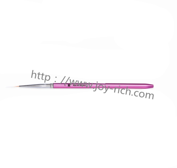 JRN4P--Pink metal handle nail art brush