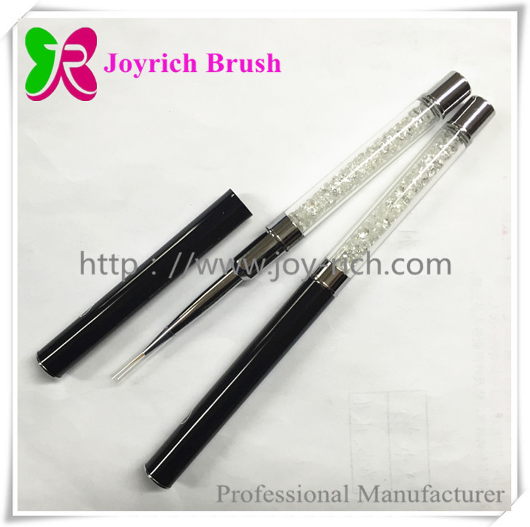 JRN7--Black metal handle nail art brush