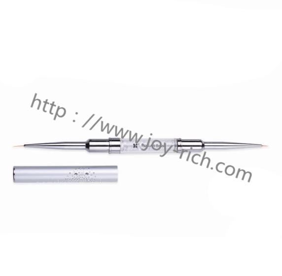 JRDB2--White metal handle doubel nail brush