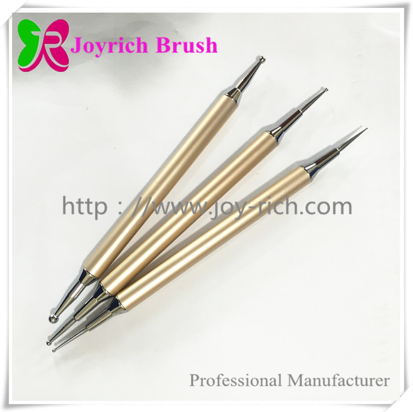 JRDT01--Golden metal handle dotting tool