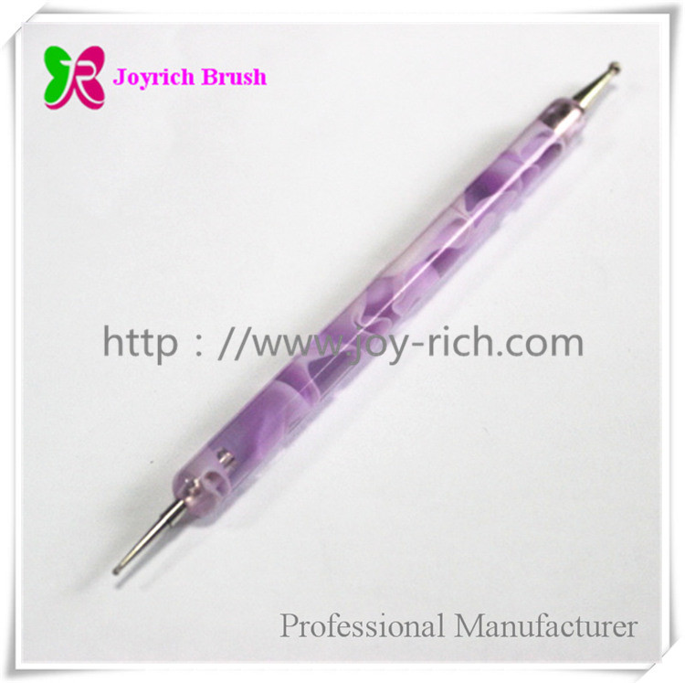 JRDT02--Purple acrylic handle dotting tool