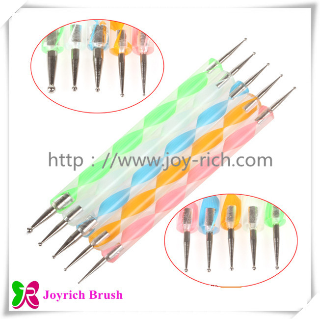 JRDT03--Colourful acrylic handle dotting tool set